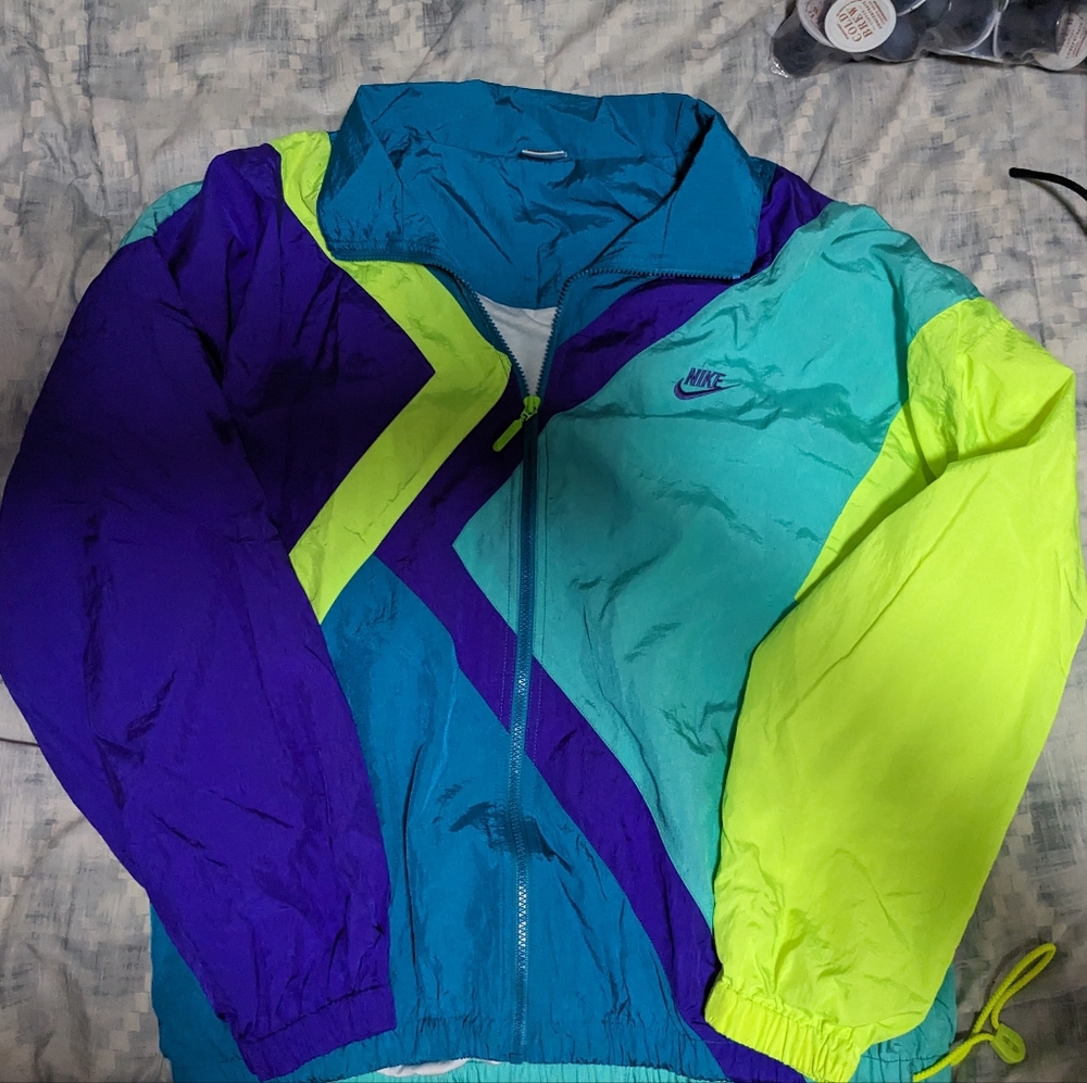Vintage Neon lined Nike Windbreaker